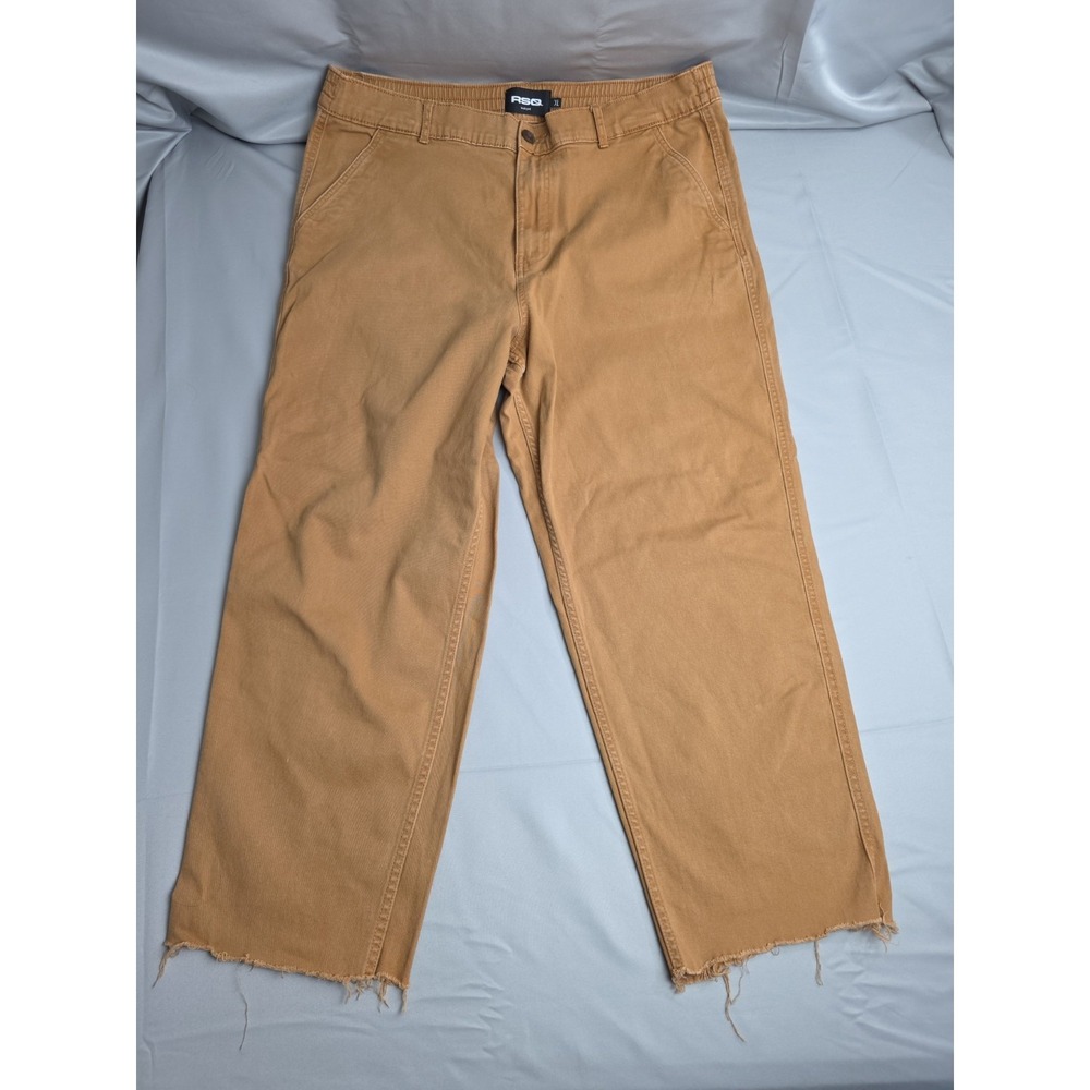 RSQ Beach Pants Mens XL‎ Tan Cut Off Casual Chino Lounge Pants Coastal Vibe